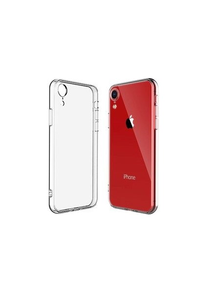 Apple iPhone Xr Kamera Korumalı Şeffaf Sheer Premium Silikon Kılıf