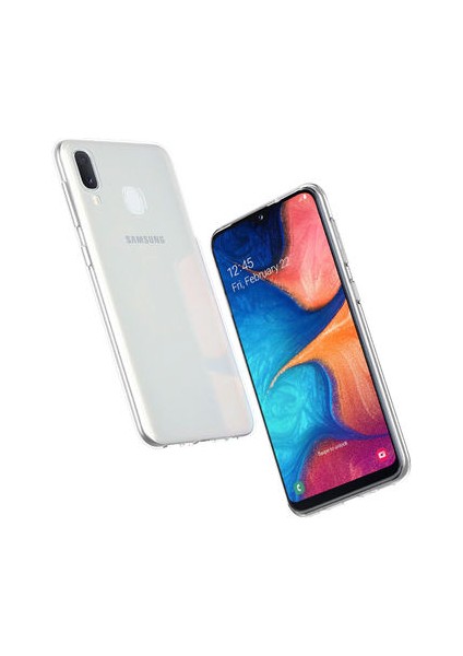 Samsung Galaxy A20E Esnek ve Şeffaf Sheer Premium Tpu Silikon Kılıf