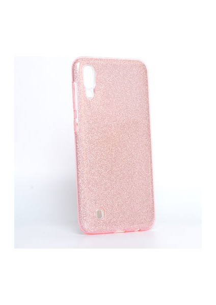 Samsung Galaxy M10 Simli ve Parlak Şık Shining Premium Silikon Kılıf