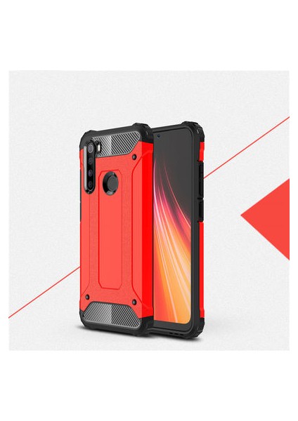 Redmi Note 8 Tam Koruma Sağlayan Çift Katmanlı Crash Premium Sert Silikon Kılıf