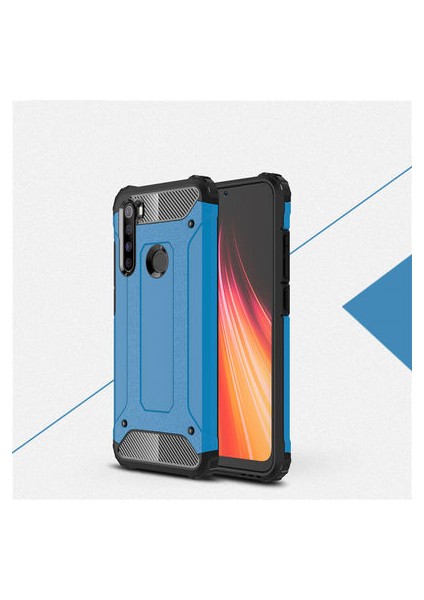 Redmi Note 8 Tam Koruma Sağlayan Çift Katmanlı Crash Premium Sert Silikon Kılıf