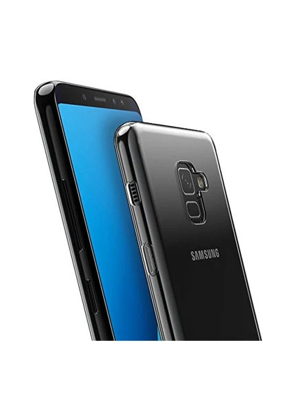 Techno Guru Samsung Galaxy A8 2018 Esnek ve Şeffaf Sheer Premium Tpu Silikon Kılıf