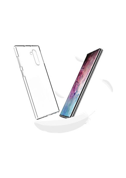 Samsung Galaxy Note 10 Esnek ve Şeffaf Sheer Premium Tpu Silikon Kılıf