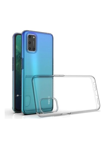 Techno Guru Oppo A92 Esnek ve Şeffaf Sheer Premium Tpu Silikon Kılıf