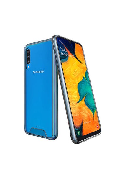 Samsung Galaxy A30S Ultra Koruma Sağlayan Sert ve Şeffaf Gard Premium Silikon Kılıf