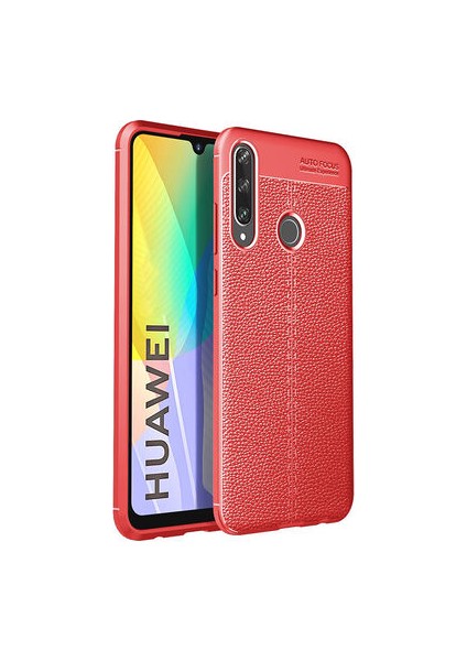 Huawei P40 Lite E Deri Desenli Yüksek Koruma Sağlayan Niss Premium Silikon Kılıf