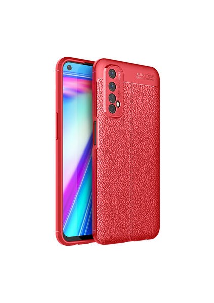 Realme 7 Deri Desenli Yüksek Koruma Sağlayan Niss Premium Silikon Kılıf