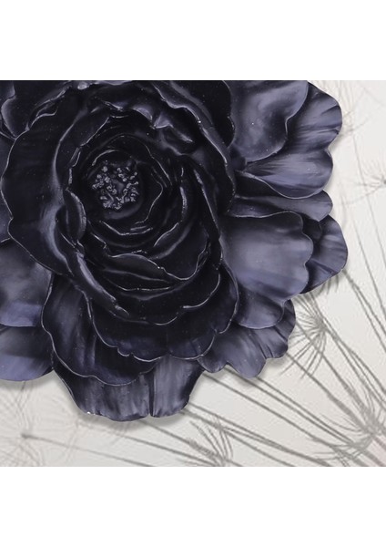 Lotus Dekoratif Çiçek Siyah