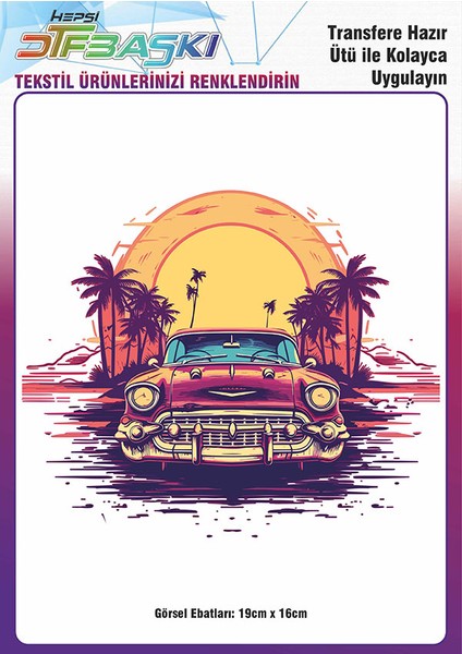 Ütü ile Yapışan Tişört Tekstil Dtf Transfer Baskı