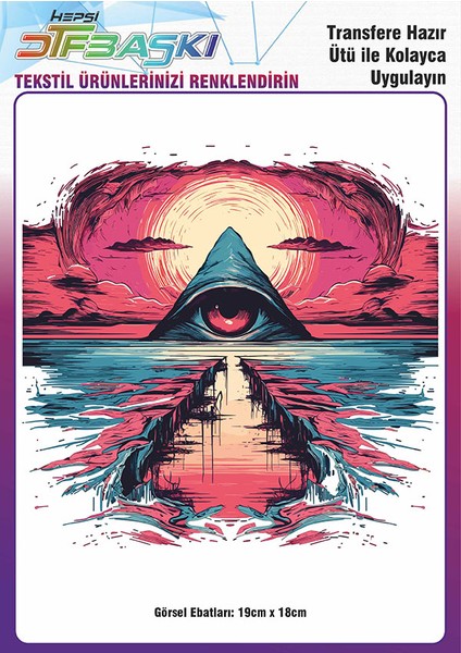 Ütü ile Yapışan Tişört Tekstil Dtf Transfer Baskı