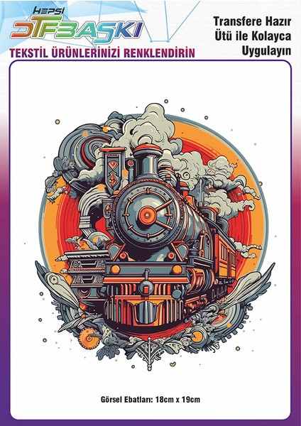 Ütü ile Yapışan Tişört Tekstil Dtf Transfer Baskı