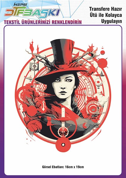 Ütü ile Yapışan Tişört Tekstil Dtf Transfer Baskı