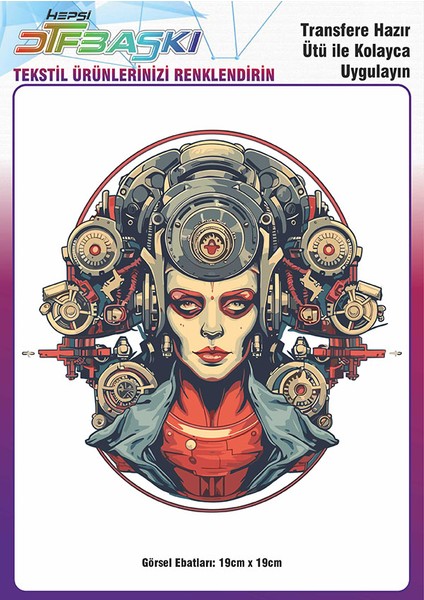 Ütü ile Yapışan Tişört Tekstil Dtf Transfer Baskı