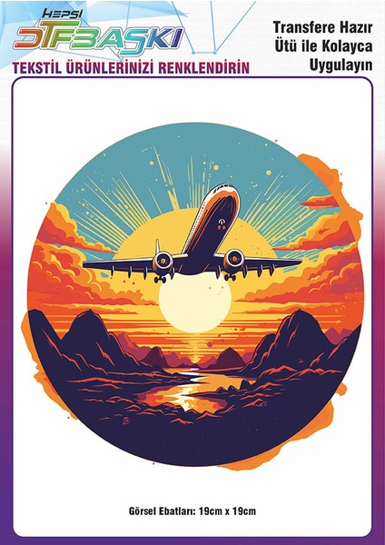 Ütü ile Yapışan Tişört Tekstil Dtf Transfer Baskı