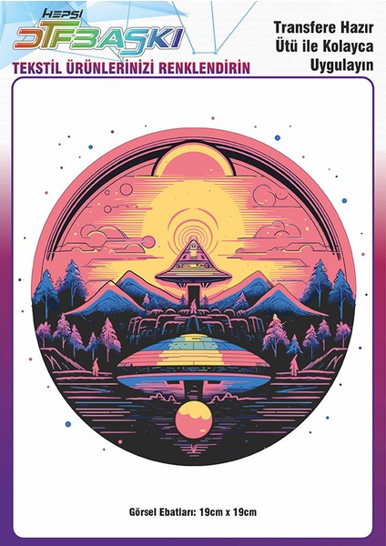 Ütü ile Yapışan Tişört Tekstil Dtf Transfer Baskı