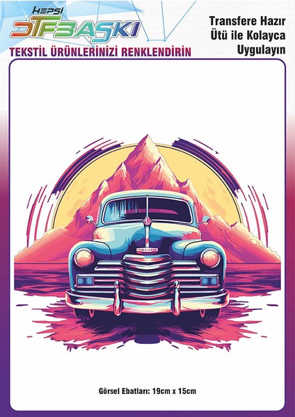 Ütü ile Yapışan Tişört Tekstil Dtf Transfer Baskı
