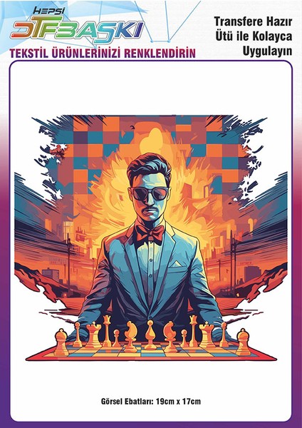 Ütü ile Yapışan Tişört Tekstil Dtf Transfer Baskı
