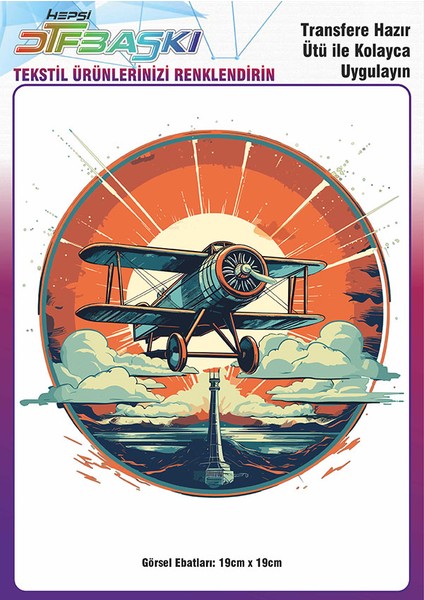 Ütü ile Yapışan Tişört Tekstil Dtf Transfer Baskı