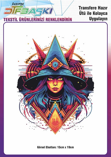 Ütü ile Yapışan Tişört Tekstil Dtf Transfer Baskı