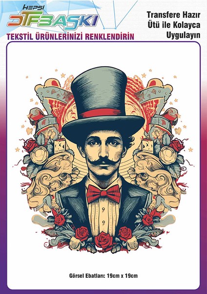 Ütü ile Yapışan Tişört Tekstil Dtf Transfer Baskı