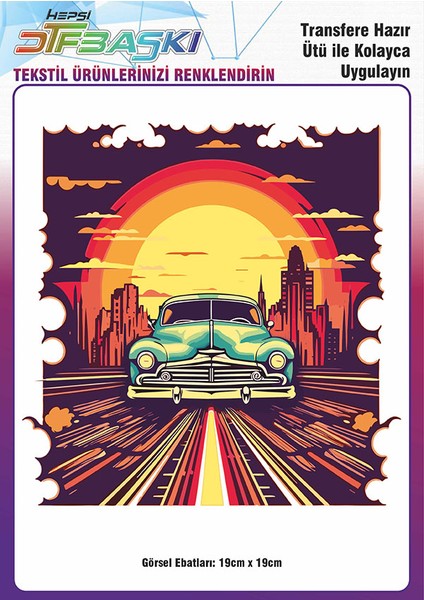 Ütü ile Yapışan Tişört Tekstil Dtf Transfer Baskı
