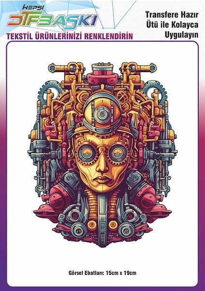 Ütü ile Yapışan Tişört Tekstil Dtf Transfer Baskı