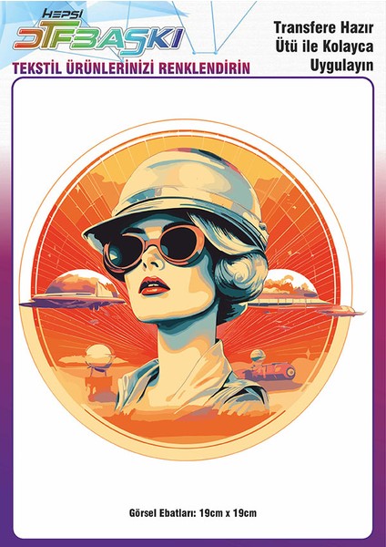 Ütü ile Yapışan Tişört Tekstil Dtf Transfer Baskı