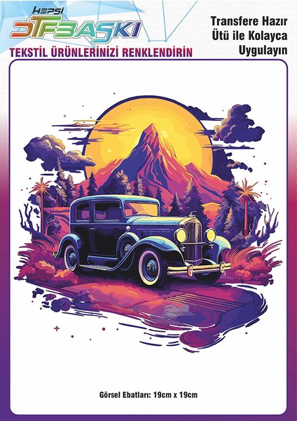 Ütü ile Yapışan Tişört Tekstil Dtf Transfer Baskı