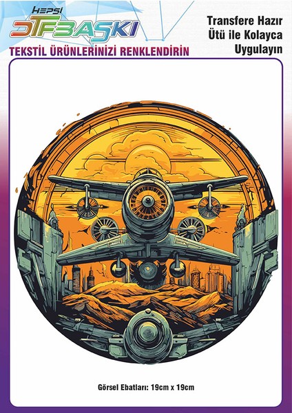 Ütü ile Yapışan Tişört Tekstil Dtf Transfer Baskı