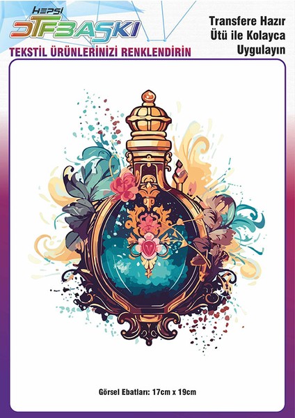 Ütü ile Yapışan Tişört Tekstil Dtf Transfer Baskı