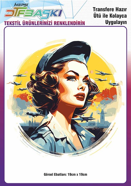 Ütü ile Yapışan Tişört Tekstil Dtf Transfer Baskı