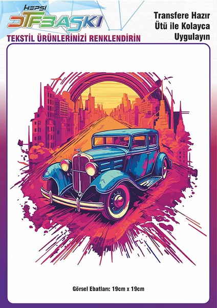 Ütü ile Yapışan Tişört Tekstil Dtf Transfer Baskı