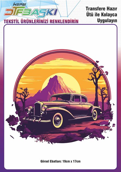 Ütü ile Yapışan Tişört Tekstil Dtf Transfer Baskı