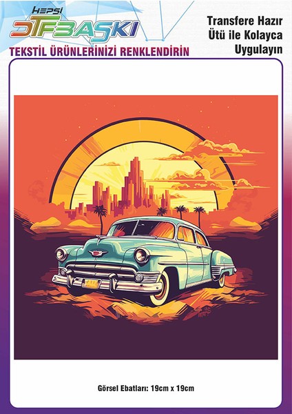 Ütü ile Yapışan Tişört Tekstil Dtf Transfer Baskı