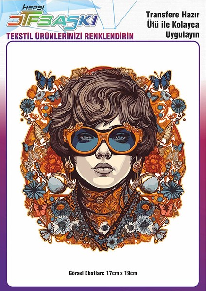 Ütü ile Yapışan Tişört Tekstil Dtf Transfer Baskı