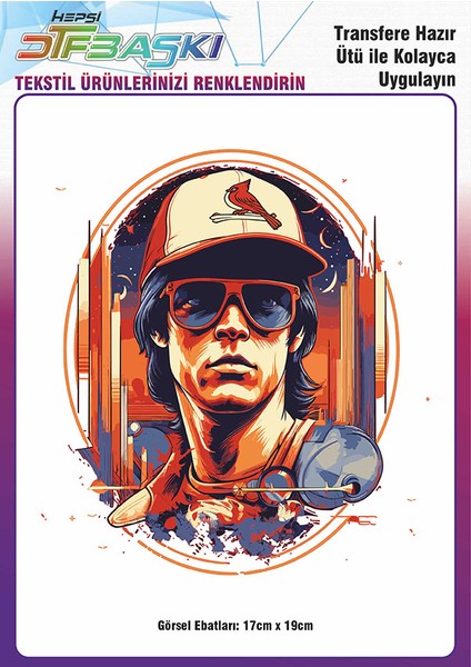 Ütü ile Yapışan Tişört Tekstil Dtf Transfer Baskı