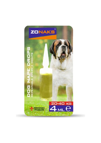 Dog Nape Drops(Köpek Tüy Bakım Yağı ) 20- 40kg 4ml