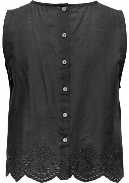 Minimalist Crop T-Shirt Yuvarlak Yaka Kolsuz Yazlık Günlük fiyatları