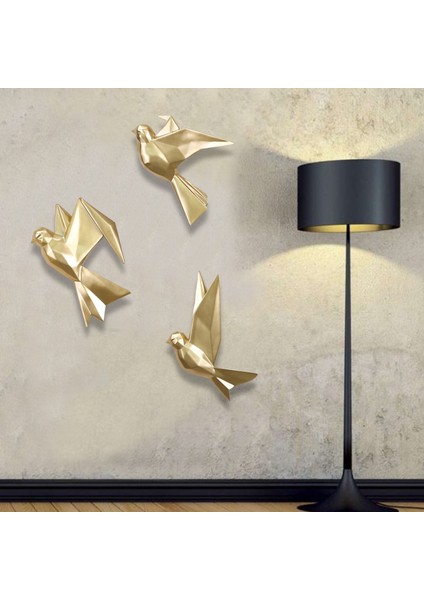 Mouette 3'lü Dekoratif Kuş Altın modelleri