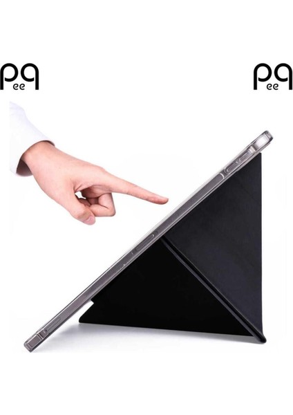 Ipad Pro 12.9 Inç M2 2022 6.nesil Katlanabilir Kalemlikli Standlı Uyku Modlu Tablet Kılıfı