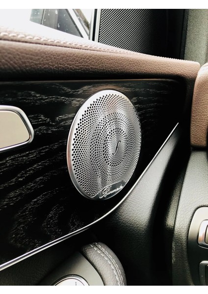 Mercedes W 205 W213 Hoparlör Kapakları Burmester - Krom Kapak Burmester 4 Adet Takım .
