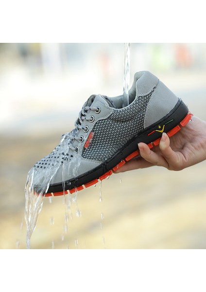 Güvenlik Ayakkabıları Çelik Burunlu Iş Botları Nefes Alabilir Kumaş Üst (Yurt Dışından) indirimleri