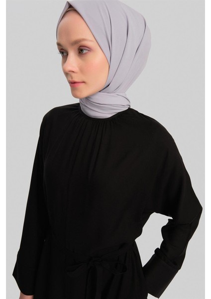 Kolu Bütün Viskon Tencel Elbise 24Y9821 Siyah fırsatları