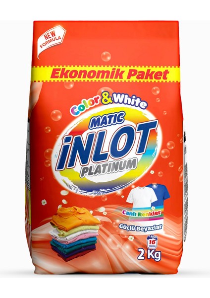 Beyazlar ve Renkliler Için 2 kg Çamaşır Deterjanı/toz Deterjan/Matik