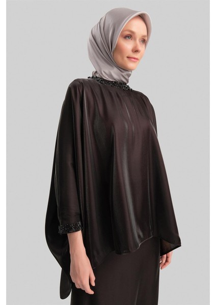 Işleme Detaylı Şık Takım 24Y6833 Siyah modelleri