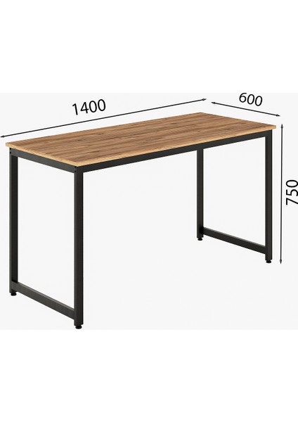 Çalışma Masası Bilgisayar Masası Ofis Masası 60 x 140 cm