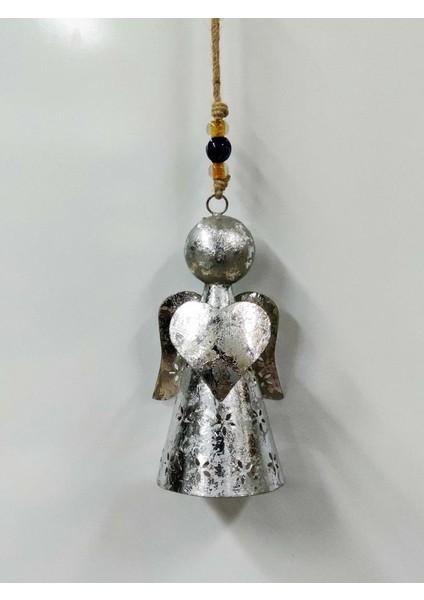 Kalp Veya Yıldız Taşıyan Melek Figürlü Metal Çan Dekoratif Süs fiyatları