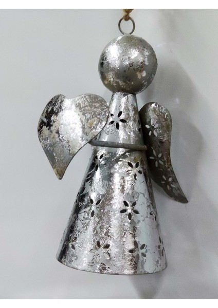 Kalp Veya Yıldız Taşıyan Melek Figürlü Metal Çan Dekoratif Süs modelleri