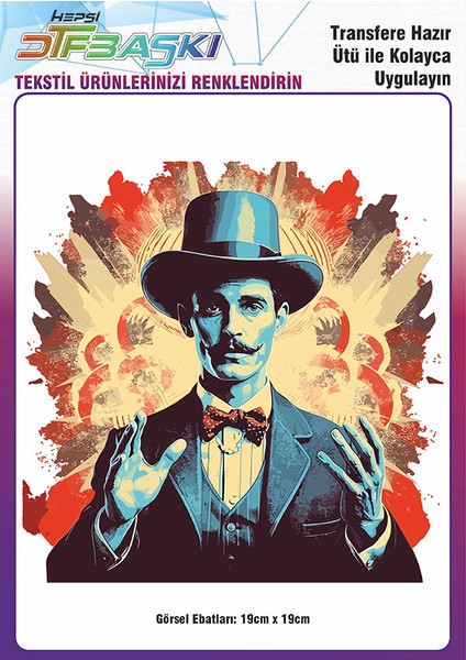 Ütü İle Yapışan Tişört Tekstil Dtf Transfer Baskı