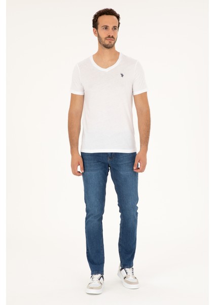 Erkek Beyaz Basic T-Shirt 50279574-VR013